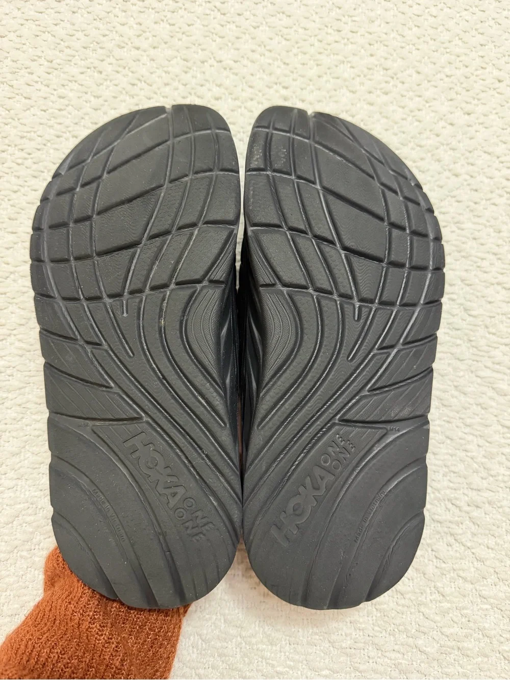 Hoka One One Black Ora Recovery Slides Sandals Shoes Men’s Size 14